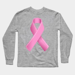 Breast Cancer Awareness Pink Ribbon Long Sleeve T-Shirt